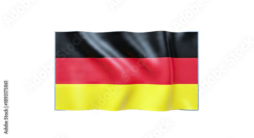 Waving Flag of Germany on a White Background Free Download Waving Flag of Germany on a White Background - GFXLoad