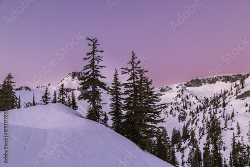 ski resort in winter