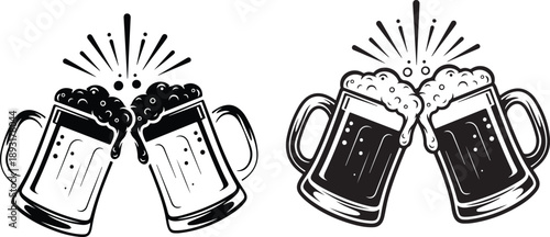 Festival Drink Cheers Mug on white background