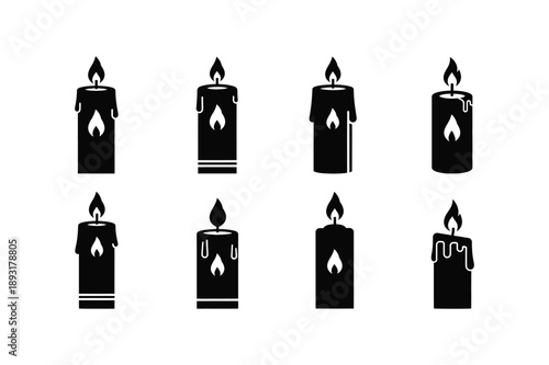 Easter candles burning brightly on easter sunday morning