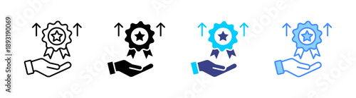Brand Engagement icon set multiple style collection