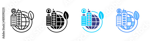 Corporate Social Responsibility  icon set multiple style collection
