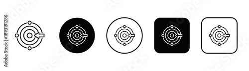 Adaptability Icon White And Black Background Style