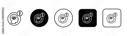 Awakening Icon White And Black Background Style