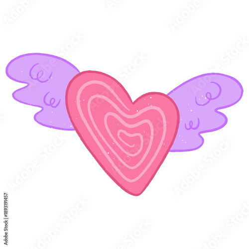 Valentine Love Wings Icon