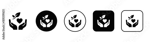 Acceptance Icon White And Black Background Style