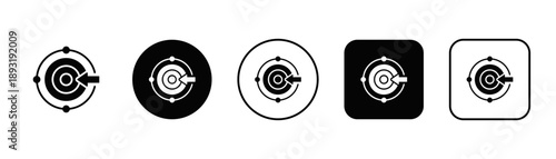 Adaptability Icon White And Black Background Style