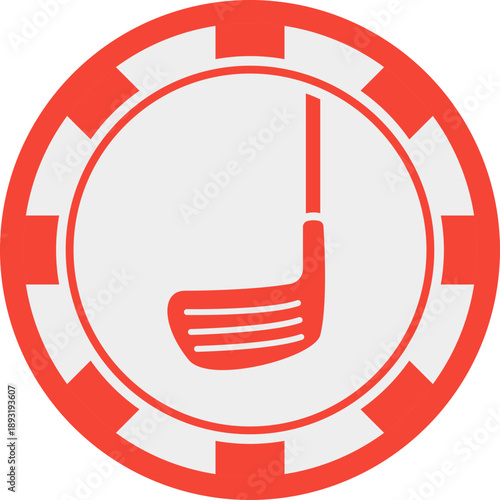 Red Golf Ball Marker