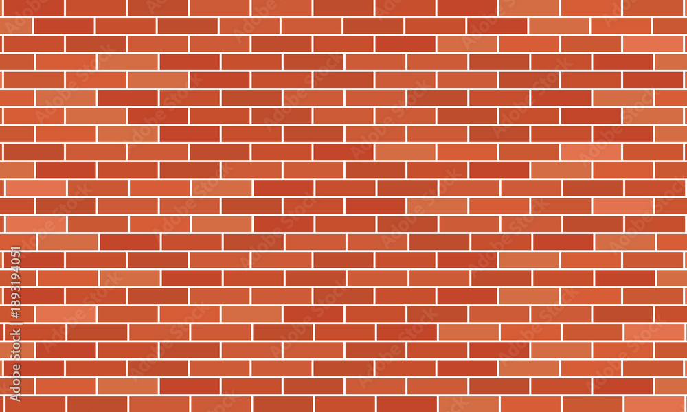 Fototapeta premium Brown brick wall background. vector Eps 10