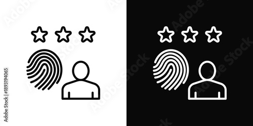 Authenticity Icon White And Black Background Style