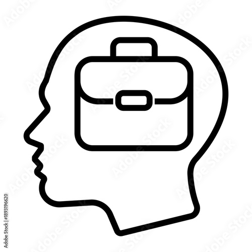 workaholic Line Icon