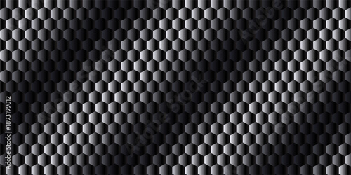 Premium 3D Hexagonal Pillar Wall with Parametric Extruded Geometric Relief