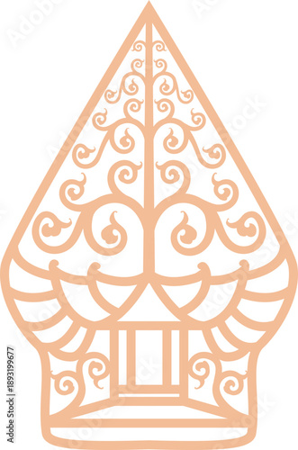 Gunungan Wayang Kulit Ornament Traditional Java