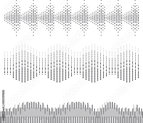 sound wave vector illustration of an abstract background