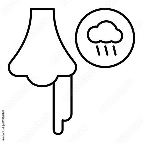 Vasomotor Rhinitis Due to Cold Weather Illustration