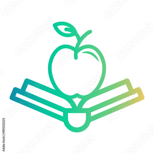 isaac newton Line Gradient Icon