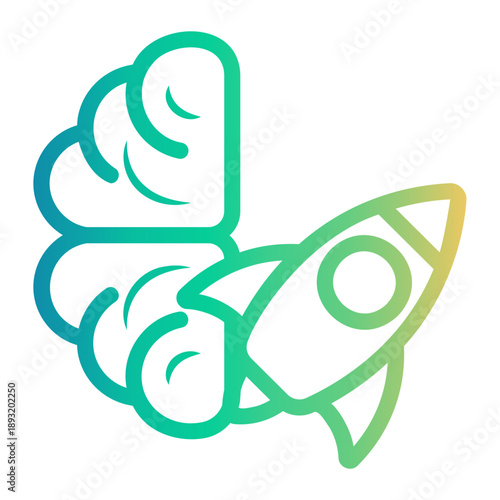 space Line Gradient Icon