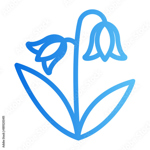 Bluebell Line Gradient Icon