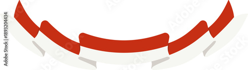 Indonesian flag Minimalist Wave Pattern in Red and White Tones