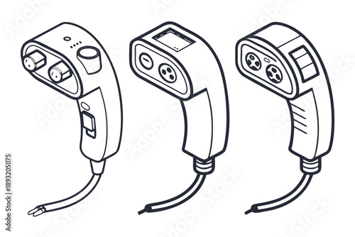 Electric Vehicle Charging Station Plug Icon for Eco-Friendly Transportation and Green Energy