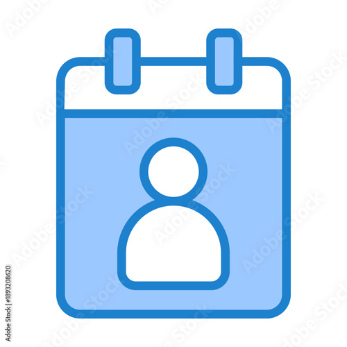 Customer Profile Icon - Blue Style