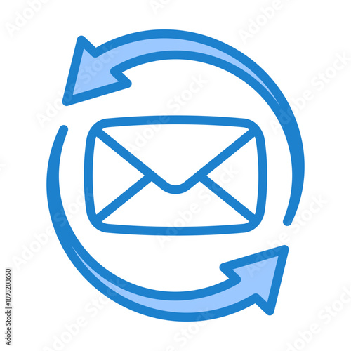 Email Integration Icon - Blue Style