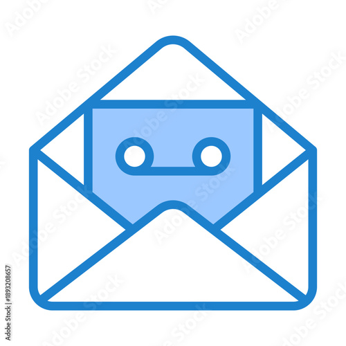 Voicemail Icon - Blue Style