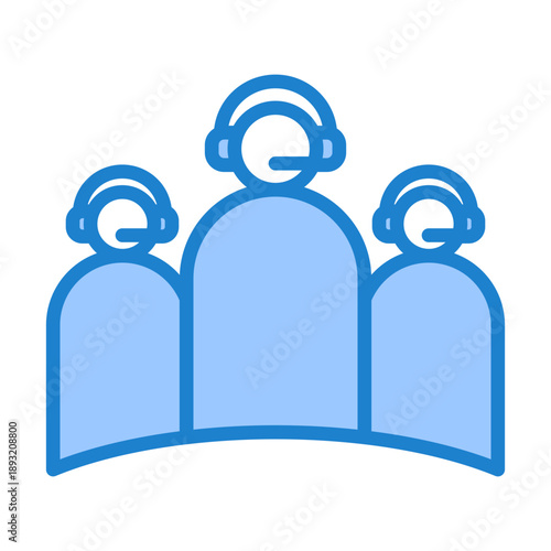 Helpdesk Icon - Blue Style