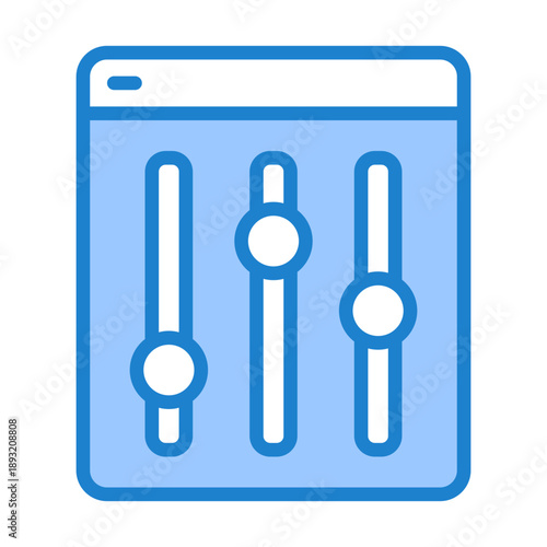 Admin Dashboard Icon - Blue Style