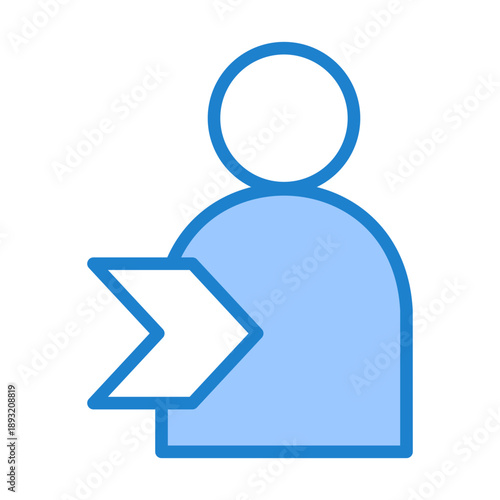 User Login Icon - Blue Style