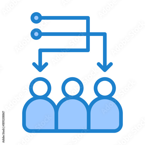 Lead Assignment Icon - Blue Style