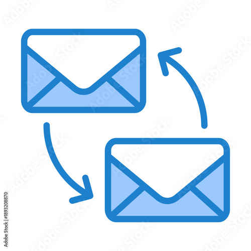 Triggered Email Icon - Blue Style