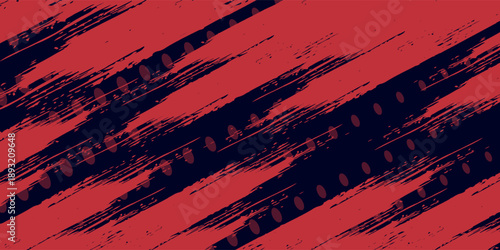 Red halftone dots blue color pattern gradient grunge texture background.  picture old modern paint good