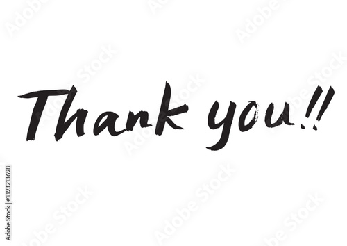 Thank you!!（筆文字）
