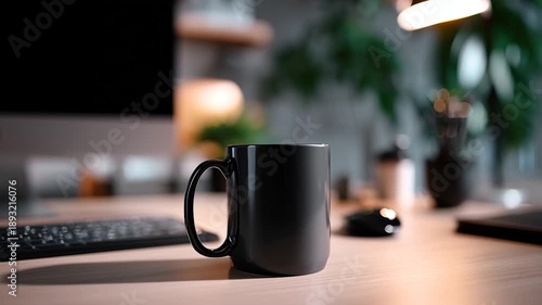 mug of coffee on the table