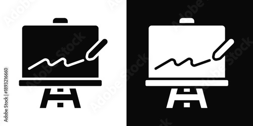 Plea Icon White And Black Background Style