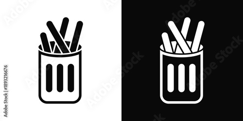 Limitations Icon White And Black Background Style