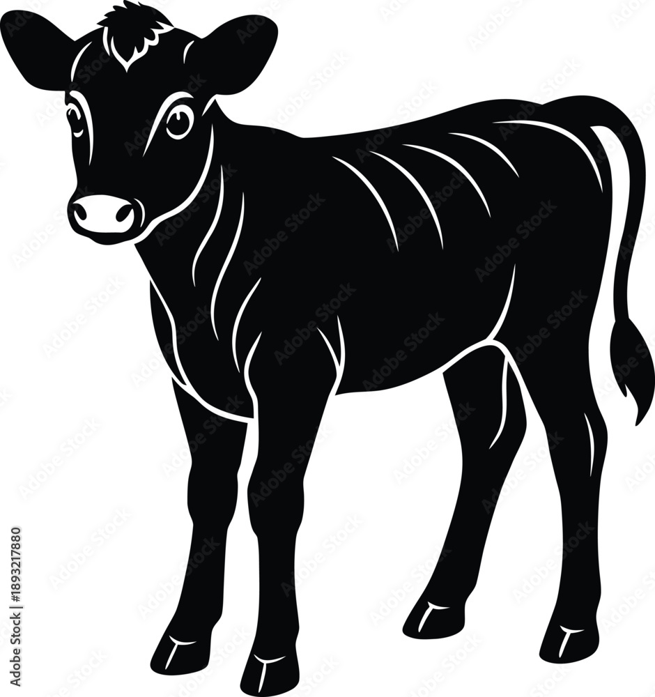 Obraz premium cow vector illustration