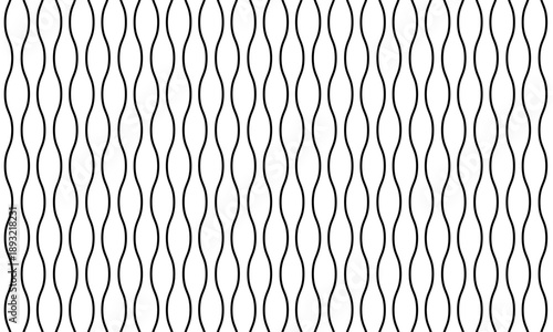 立涌文様のシンプルなモノクロシームレスパターン（ベクター）