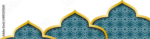 Blue Islamic Border Frame, Islamic Geometric Pattern Design, Islamic Geometric Pattern Border