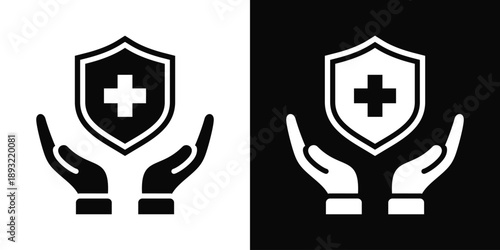 Assurance Icon White And Black Background Style