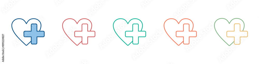 Fototapeta premium Treatment Icon Set Multiple Style Collection 