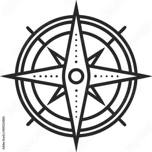 compass rose vector illustration