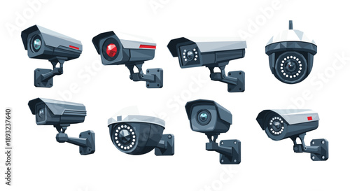 Cctv security cameras set