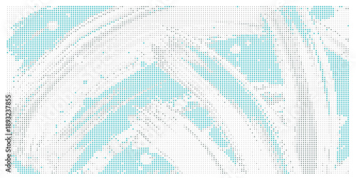 Pixelated or dotted texture with blue and white colors 