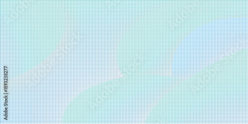 Abstract digital art featuring a pastel green and blue pixelated background with a unique pattern