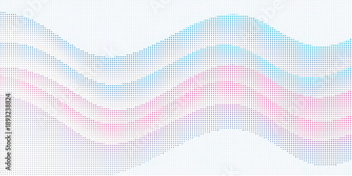 Wavy digital glitch pattern with pastel colors 
