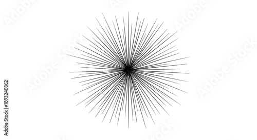 Abstract Starburst Explosion Bursting Radiating Lines.