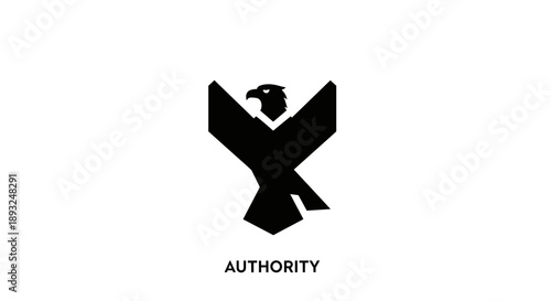 Black Eagle Symbol Representing Authority and Power.