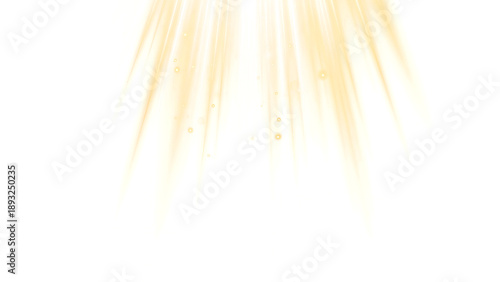 Divine sunlight beams falling gently from above with a soft bloom effect, symbolizing hope, spirituality, and serenity, isolated on a transparent background.